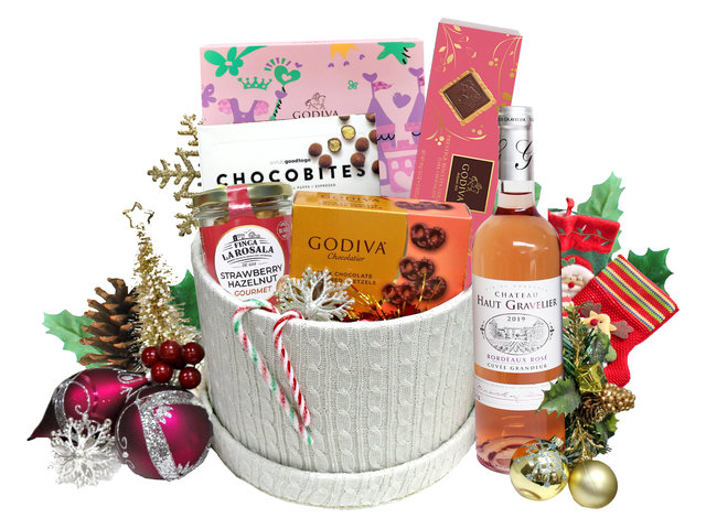 Christmas Gift Hamper - Christmas Fancy Delicate Food Gift Hamper S25 - L36666835 Photo