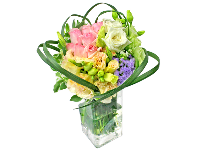 Florist Flower in Vase - Glass Vase Florist Decor B1 - L0196241 Photo