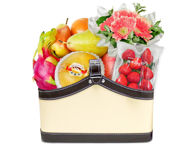 Fruit Basket - Fruit Basket With Flower JS9 - SFT0711A7 Photo