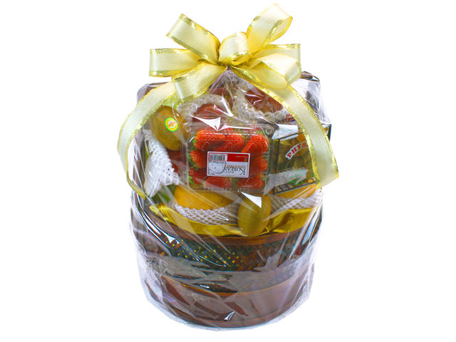 Fruit Basket - Tall woven fruit hamper 2 - L31369 Photo