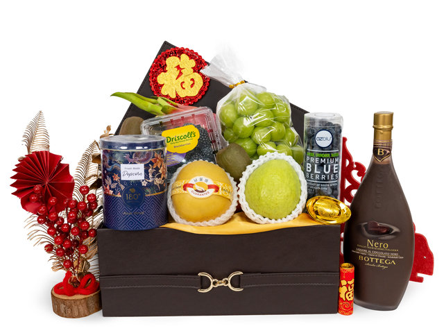 新年果籃Hamper - 新年水果美酒禮籃 Hampers  FH238 - CH21129B9 Photo